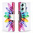 Custodia Portafoglio In Pelle Fantasia Modello Cover con Supporto B01F per Oppo A2 5G Multicolore