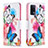 Custodia Portafoglio In Pelle Fantasia Modello Cover con Supporto B01F per Oppo A94 4G