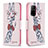 Custodia Portafoglio In Pelle Fantasia Modello Cover con Supporto B01F per Oppo A94 5G