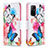 Custodia Portafoglio In Pelle Fantasia Modello Cover con Supporto B01F per Oppo A94 5G