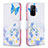 Custodia Portafoglio In Pelle Fantasia Modello Cover con Supporto B01F per Oppo A94 5G