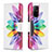 Custodia Portafoglio In Pelle Fantasia Modello Cover con Supporto B01F per Oppo A94 5G Multicolore