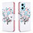 Custodia Portafoglio In Pelle Fantasia Modello Cover con Supporto B01F per Oppo A96 4G