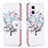 Custodia Portafoglio In Pelle Fantasia Modello Cover con Supporto B01F per Oppo A96 5G Bianco