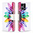 Custodia Portafoglio In Pelle Fantasia Modello Cover con Supporto B01F per Oppo F21 Pro 4G Multicolore