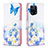 Custodia Portafoglio In Pelle Fantasia Modello Cover con Supporto B01F per Oppo Find X5 5G Blu