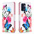 Custodia Portafoglio In Pelle Fantasia Modello Cover con Supporto B01F per Oppo Find X5 Lite 5G