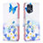 Custodia Portafoglio In Pelle Fantasia Modello Cover con Supporto B01F per Oppo Find X5 Pro 5G