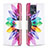 Custodia Portafoglio In Pelle Fantasia Modello Cover con Supporto B01F per Oppo Find X5 Pro 5G Multicolore