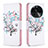 Custodia Portafoglio In Pelle Fantasia Modello Cover con Supporto B01F per Oppo Find X6 5G Bianco