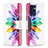 Custodia Portafoglio In Pelle Fantasia Modello Cover con Supporto B01F per Oppo Reno7 5G Multicolore