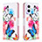 Custodia Portafoglio In Pelle Fantasia Modello Cover con Supporto B01F per Oppo Reno8 Lite 5G