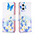 Custodia Portafoglio In Pelle Fantasia Modello Cover con Supporto B01F per Oppo Reno8 Z 5G