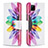 Custodia Portafoglio In Pelle Fantasia Modello Cover con Supporto B01F per Realme 7i RMX2193 Multicolore