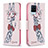 Custodia Portafoglio In Pelle Fantasia Modello Cover con Supporto B01F per Realme 8 4G