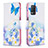 Custodia Portafoglio In Pelle Fantasia Modello Cover con Supporto B01F per Realme 8 5G Blu