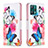 Custodia Portafoglio In Pelle Fantasia Modello Cover con Supporto B01F per Realme 9 5G