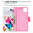 Custodia Portafoglio In Pelle Fantasia Modello Cover con Supporto B01F per Realme C20