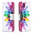 Custodia Portafoglio In Pelle Fantasia Modello Cover con Supporto B01F per Realme C20 Multicolore