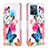 Custodia Portafoglio In Pelle Fantasia Modello Cover con Supporto B01F per Realme C31