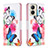 Custodia Portafoglio In Pelle Fantasia Modello Cover con Supporto B01F per Realme C33 (2023) Colorato