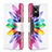 Custodia Portafoglio In Pelle Fantasia Modello Cover con Supporto B01F per Realme GT Neo3 5G Multicolore