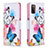 Custodia Portafoglio In Pelle Fantasia Modello Cover con Supporto B01F per Samsung Galaxy A02s Colorato