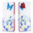 Custodia Portafoglio In Pelle Fantasia Modello Cover con Supporto B01F per Samsung Galaxy A03