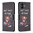 Custodia Portafoglio In Pelle Fantasia Modello Cover con Supporto B01F per Samsung Galaxy A04 4G