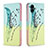 Custodia Portafoglio In Pelle Fantasia Modello Cover con Supporto B01F per Samsung Galaxy A04 4G Verde Pastello