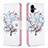 Custodia Portafoglio In Pelle Fantasia Modello Cover con Supporto B01F per Samsung Galaxy A04E Bianco
