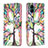 Custodia Portafoglio In Pelle Fantasia Modello Cover con Supporto B01F per Samsung Galaxy A04E Verde