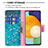 Custodia Portafoglio In Pelle Fantasia Modello Cover con Supporto B01F per Samsung Galaxy A04s