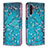 Custodia Portafoglio In Pelle Fantasia Modello Cover con Supporto B01F per Samsung Galaxy A04s