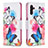 Custodia Portafoglio In Pelle Fantasia Modello Cover con Supporto B01F per Samsung Galaxy A04s