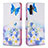 Custodia Portafoglio In Pelle Fantasia Modello Cover con Supporto B01F per Samsung Galaxy A04s Blu