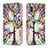 Custodia Portafoglio In Pelle Fantasia Modello Cover con Supporto B01F per Samsung Galaxy A10e Verde