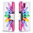 Custodia Portafoglio In Pelle Fantasia Modello Cover con Supporto B01F per Samsung Galaxy A12 Nacho Multicolore