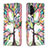 Custodia Portafoglio In Pelle Fantasia Modello Cover con Supporto B01F per Samsung Galaxy A13 4G Verde