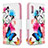 Custodia Portafoglio In Pelle Fantasia Modello Cover con Supporto B01F per Samsung Galaxy A20e