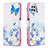 Custodia Portafoglio In Pelle Fantasia Modello Cover con Supporto B01F per Samsung Galaxy A22 4G Blu