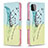 Custodia Portafoglio In Pelle Fantasia Modello Cover con Supporto B01F per Samsung Galaxy A22 5G