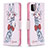 Custodia Portafoglio In Pelle Fantasia Modello Cover con Supporto B01F per Samsung Galaxy A22 5G