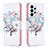 Custodia Portafoglio In Pelle Fantasia Modello Cover con Supporto B01F per Samsung Galaxy A23 5G Bianco