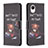 Custodia Portafoglio In Pelle Fantasia Modello Cover con Supporto B01F per Samsung Galaxy A23e 5G Grigio Scuro