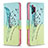 Custodia Portafoglio In Pelle Fantasia Modello Cover con Supporto B01F per Samsung Galaxy A32 5G Verde Pastello