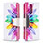 Custodia Portafoglio In Pelle Fantasia Modello Cover con Supporto B01F per Samsung Galaxy A52 4G Multicolore