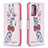 Custodia Portafoglio In Pelle Fantasia Modello Cover con Supporto B01F per Samsung Galaxy A52s 5G