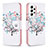 Custodia Portafoglio In Pelle Fantasia Modello Cover con Supporto B01F per Samsung Galaxy A53 5G Bianco