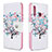 Custodia Portafoglio In Pelle Fantasia Modello Cover con Supporto B01F per Samsung Galaxy A70E Bianco